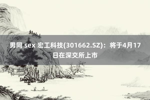 男同 sex 宏工科技(301662.SZ)：将于4月17日在深交所上市